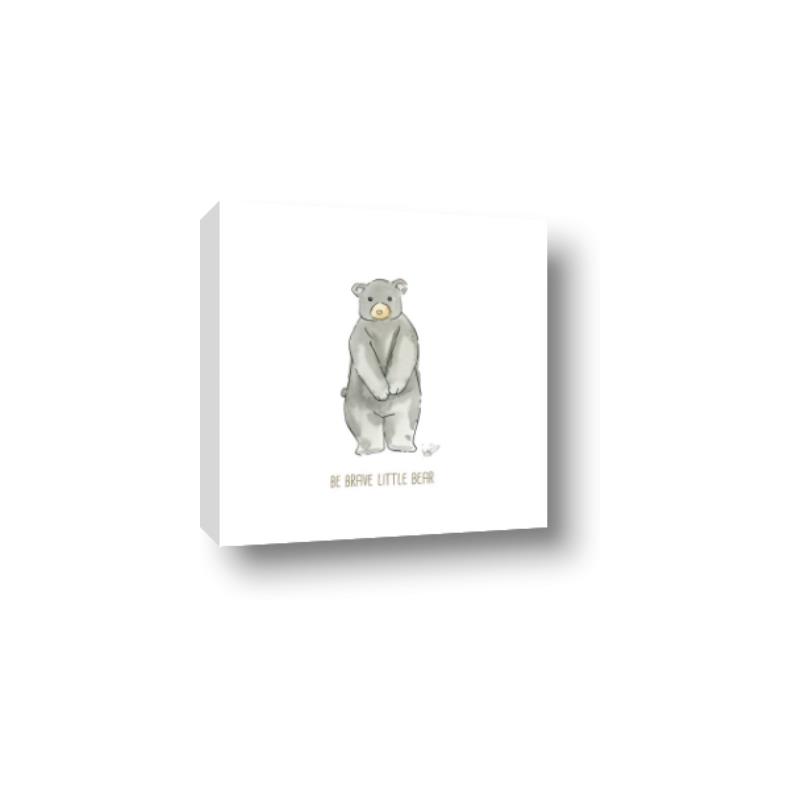 Picture of Be Brave Little Bear _GroupedProduct_Square_Mini_ _GroupedProduct_Square_Canvas_