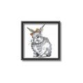Picture of Baby Grey Bunny _GroupedProduct_Square_Mini_ _GroupedProduct_Square_Canvas_Framed_