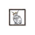 Picture of Baby Grey Bunny _GroupedProduct_Square_Mini_ _GroupedProduct_Square_Canvas_Framed_
