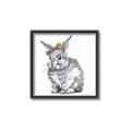 Picture of Baby Grey Bunny _GroupedProduct_Square_Mini_ _GroupedProduct_Square_Canvas_Framed_