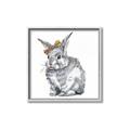 Picture of Baby Grey Bunny _GroupedProduct_Square_Mini_ _GroupedProduct_Square_Canvas_Framed_