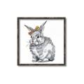 Picture of Baby Grey Bunny _GroupedProduct_Square_Mini_ _GroupedProduct_Square_Canvas_Framed_