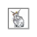 Picture of Baby Grey Bunny _GroupedProduct_Square_Mini_ _GroupedProduct_Square_Canvas_Framed_