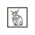 Picture of Baby Grey Bunny _GroupedProduct_Square_Mini_ _GroupedProduct_Square_Canvas_Framed_