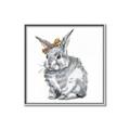 Picture of Baby Grey Bunny _GroupedProduct_Square_Mini_ _GroupedProduct_Square_Canvas_Framed_