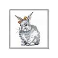 Picture of Baby Grey Bunny _GroupedProduct_Square_Mini_ _GroupedProduct_Square_Canvas_Framed_