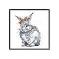 Picture of Baby Grey Bunny _GroupedProduct_Square_Mini_ _GroupedProduct_Square_Canvas_Framed_