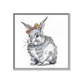 Picture of Baby Grey Bunny _GroupedProduct_Square_Mini_ _GroupedProduct_Square_Canvas_Framed_