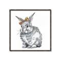 Picture of Baby Grey Bunny _GroupedProduct_Square_Mini_ _GroupedProduct_Square_Canvas_Framed_