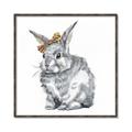 Picture of Baby Grey Bunny _GroupedProduct_Square_Mini_ _GroupedProduct_Square_Canvas_Framed_