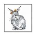 Picture of Baby Grey Bunny _GroupedProduct_Square_Mini_ _GroupedProduct_Square_Canvas_Framed_