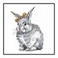 Picture of Baby Grey Bunny _GroupedProduct_Square_Mini_ _GroupedProduct_Square_Canvas_Framed_