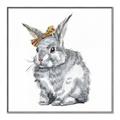 Picture of Baby Grey Bunny _GroupedProduct_Square_Mini_ _GroupedProduct_Square_Canvas_Framed_