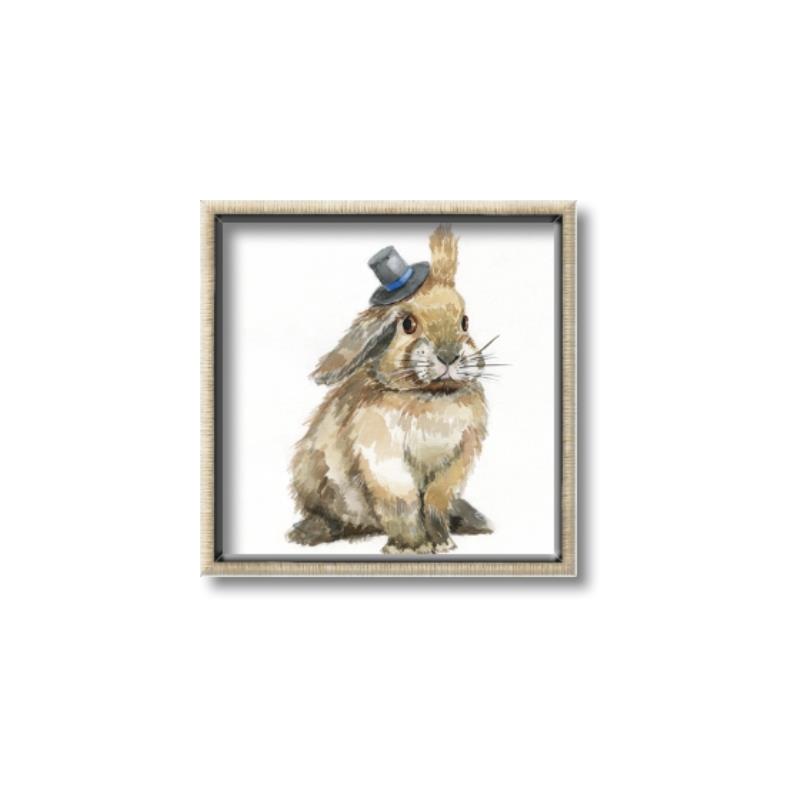 Picture of Baby Brown Bunny _GroupedProduct_Square_Mini_ _GroupedProduct_Square_Canvas_Framed_