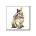 Picture of Baby Brown Bunny _GroupedProduct_Square_Mini_ _GroupedProduct_Square_Canvas_Framed_