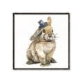 Picture of Baby Brown Bunny _GroupedProduct_Square_Mini_ _GroupedProduct_Square_Canvas_Framed_