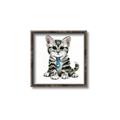 Picture of Fish Tie Kitty _GroupedProduct_Square_Mini_ _GroupedProduct_Square_Canvas_Framed_
