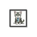 Picture of Fish Tie Kitty _GroupedProduct_Square_Mini_ _GroupedProduct_Square_Canvas_Framed_