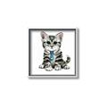 Picture of Fish Tie Kitty _GroupedProduct_Square_Mini_ _GroupedProduct_Square_Canvas_Framed_