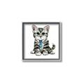 Picture of Fish Tie Kitty _GroupedProduct_Square_Mini_ _GroupedProduct_Square_Canvas_Framed_