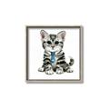 Picture of Fish Tie Kitty _GroupedProduct_Square_Mini_ _GroupedProduct_Square_Canvas_Framed_