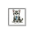 Picture of Fish Tie Kitty _GroupedProduct_Square_Mini_ _GroupedProduct_Square_Canvas_Framed_
