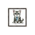 Picture of Fish Tie Kitty _GroupedProduct_Square_Mini_ _GroupedProduct_Square_Canvas_Framed_