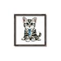 Picture of Fish Tie Kitty _GroupedProduct_Square_Mini_ _GroupedProduct_Square_Canvas_Framed_