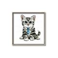 Picture of Fish Tie Kitty _GroupedProduct_Square_Mini_ _GroupedProduct_Square_Canvas_Framed_