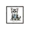 Picture of Fish Tie Kitty _GroupedProduct_Square_Mini_ _GroupedProduct_Square_Canvas_Framed_