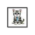 Picture of Fish Tie Kitty _GroupedProduct_Square_Mini_ _GroupedProduct_Square_Canvas_Framed_
