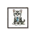 Picture of Fish Tie Kitty _GroupedProduct_Square_Mini_ _GroupedProduct_Square_Canvas_Framed_