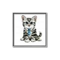 Picture of Fish Tie Kitty _GroupedProduct_Square_Mini_ _GroupedProduct_Square_Canvas_Framed_