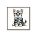 Picture of Fish Tie Kitty _GroupedProduct_Square_Mini_ _GroupedProduct_Square_Canvas_Framed_