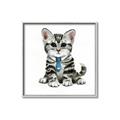 Picture of Fish Tie Kitty _GroupedProduct_Square_Mini_ _GroupedProduct_Square_Canvas_Framed_