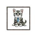 Picture of Fish Tie Kitty _GroupedProduct_Square_Mini_ _GroupedProduct_Square_Canvas_Framed_