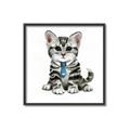 Picture of Fish Tie Kitty _GroupedProduct_Square_Mini_ _GroupedProduct_Square_Canvas_Framed_