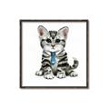 Picture of Fish Tie Kitty _GroupedProduct_Square_Mini_ _GroupedProduct_Square_Canvas_Framed_