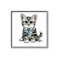 Picture of Fish Tie Kitty _GroupedProduct_Square_Mini_ _GroupedProduct_Square_Canvas_Framed_