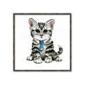 Picture of Fish Tie Kitty _GroupedProduct_Square_Mini_ _GroupedProduct_Square_Canvas_Framed_