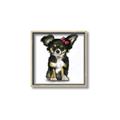 Picture of Pink Bow Chihuahua  _GroupedProduct_Square_Mini_ _GroupedProduct_Square_Canvas_Framed_