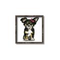 Picture of Pink Bow Chihuahua  _GroupedProduct_Square_Mini_ _GroupedProduct_Square_Canvas_Framed_