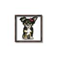 Picture of Pink Bow Chihuahua  _GroupedProduct_Square_Mini_ _GroupedProduct_Square_Canvas_Framed_