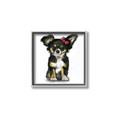 Picture of Pink Bow Chihuahua  _GroupedProduct_Square_Mini_ _GroupedProduct_Square_Canvas_Framed_