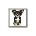 Picture of Pink Bow Chihuahua  _GroupedProduct_Square_Mini_ _GroupedProduct_Square_Canvas_Framed_