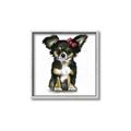 Picture of Pink Bow Chihuahua  _GroupedProduct_Square_Mini_ _GroupedProduct_Square_Canvas_Framed_