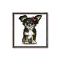 Picture of Pink Bow Chihuahua  _GroupedProduct_Square_Mini_ _GroupedProduct_Square_Canvas_Framed_