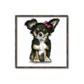 Picture of Pink Bow Chihuahua  _GroupedProduct_Square_Mini_ _GroupedProduct_Square_Canvas_Framed_