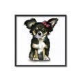 Picture of Pink Bow Chihuahua  _GroupedProduct_Square_Mini_ _GroupedProduct_Square_Canvas_Framed_