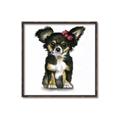 Picture of Pink Bow Chihuahua  _GroupedProduct_Square_Mini_ _GroupedProduct_Square_Canvas_Framed_